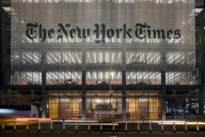 New York Times building in Mid-Town Manhattan